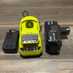 Ryobi 18v 4ah Battery With Charger (NEW)