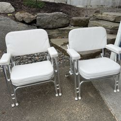 Aluminum Folding Boat Deck Chairs 