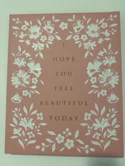 Floral Inspirational Wall Art Canvas