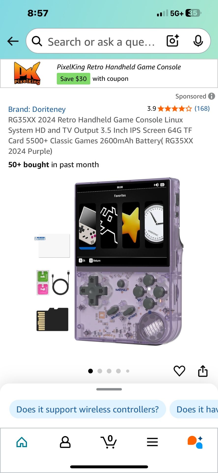 RG35XX 2024 Retro Handheld Game Console