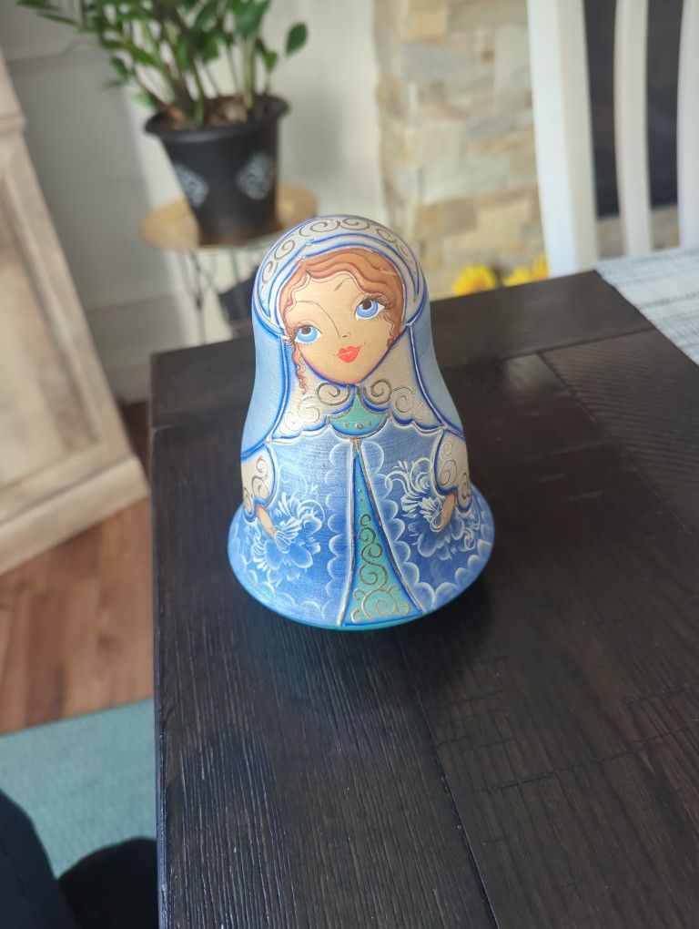 Wooden Doll With Tinkerbell Inside 