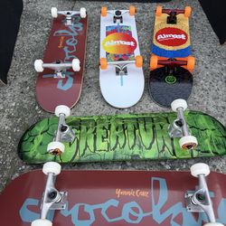 Custom skateboards prebuilt and parts
