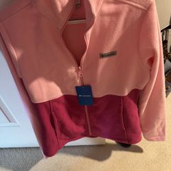 Nwt Womens Size Medium Columbia Midnight Lake 2 Full Zip Fleece Jacket 
