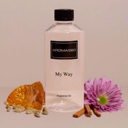 Aroma 360 / My Way / Leather Sandalwood/ Amber/ 500mL Fragrance Oil