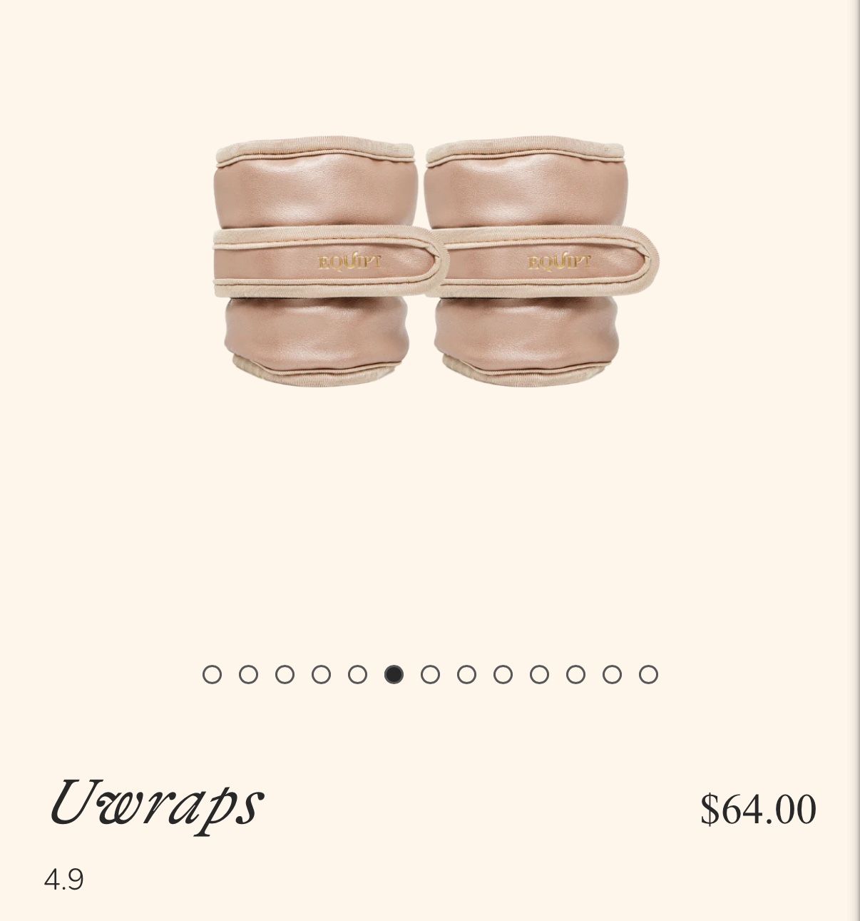 equipt rose gold bala bangles - weighted bangles