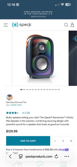Speck infinity speaker 🔊
