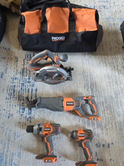 Rigid 18v Cordless 4pc set