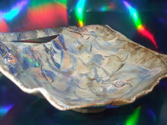 Handmade Ceramic Entryway Valet Drop-All Bowl With Handle