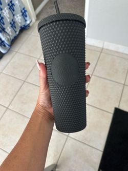 Starbucks matte black studded cup