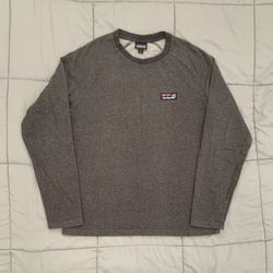 Patagonia Men’s Board Short Label Lightweight Crew Sweatshirt Gray Medium