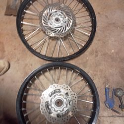 New But Used Niche Dirt Bike Rims 19 Rear 21 Front $200