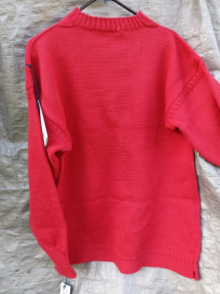 rag & bone Red Guernsey Sweater 