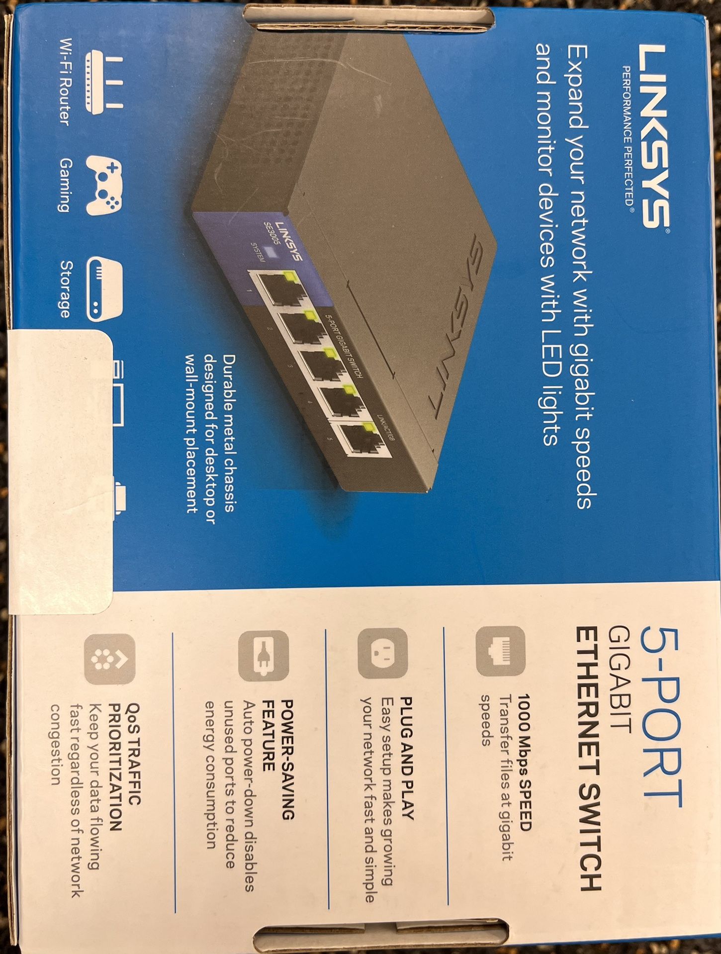 Linksys 5-port Ethernet Switch