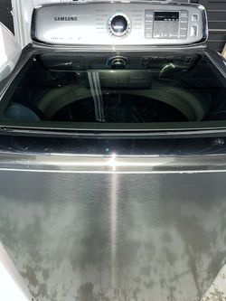 Samsung Top Load Washer | 6.5 cu. ft. Capacity | In Stainless Steel.