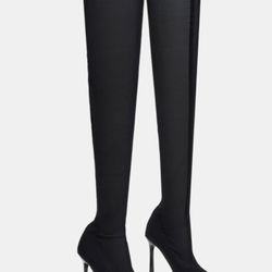 Steve Madden Evie Black Thigh High Boot Sz 9 