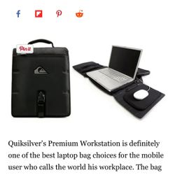 Quiksilver Premium Workstation Laptop Bag Black (New)