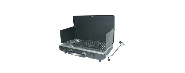 2-Burner Portable Propane Camp Stove Grill