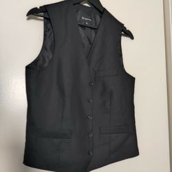 INC Slim Fit Black Suit Vest 
