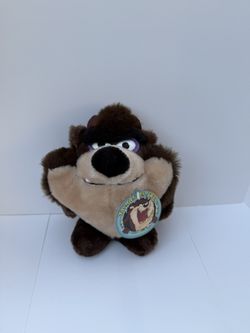 Vintage TAZ Tasmanian Devil 8” Plush 1993 Warner Bros