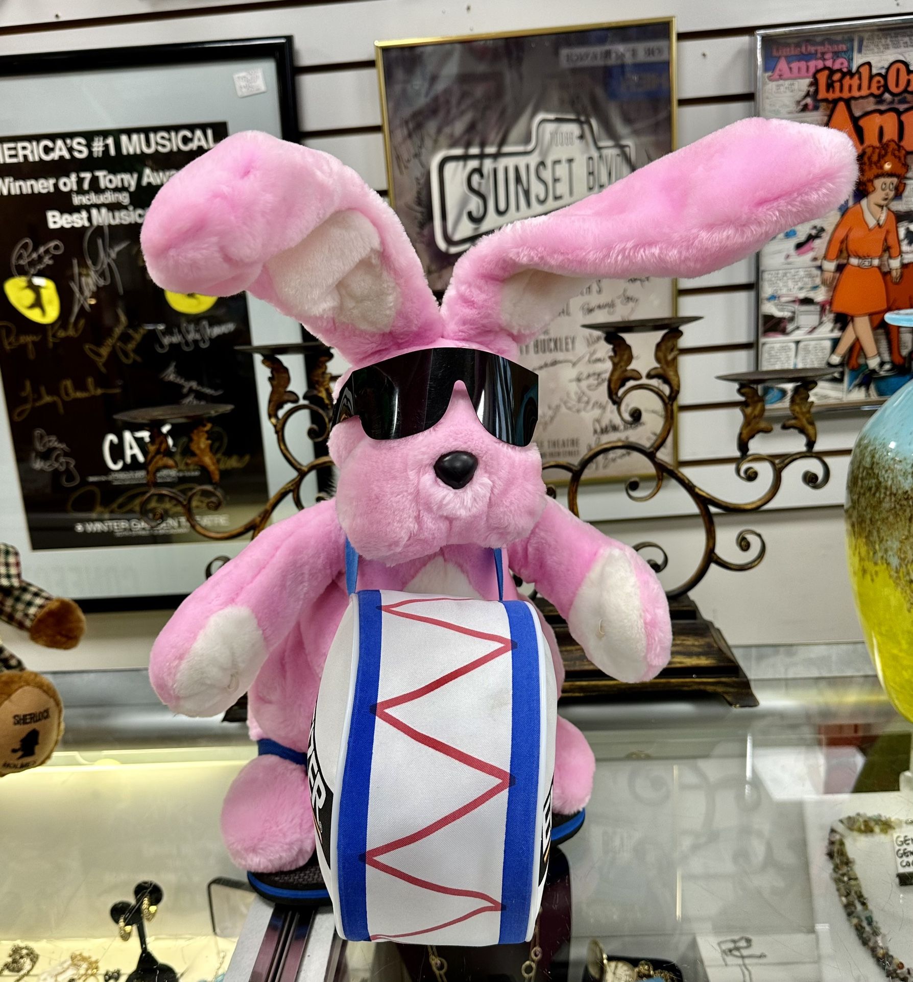 【中古】 撃鉄 ,テンサラバサラ,juicy FLAVOR,LEONALD,SUPER 69s,RODEO TIME,SLUDGY BUNNY,Funky Jackson LARGE Vintage 1989 Energizer Bunny Plush Promotional Display