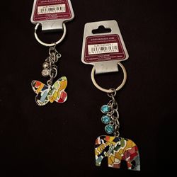 Barcelona Gaudi Art - Set Of 2 Keychains 