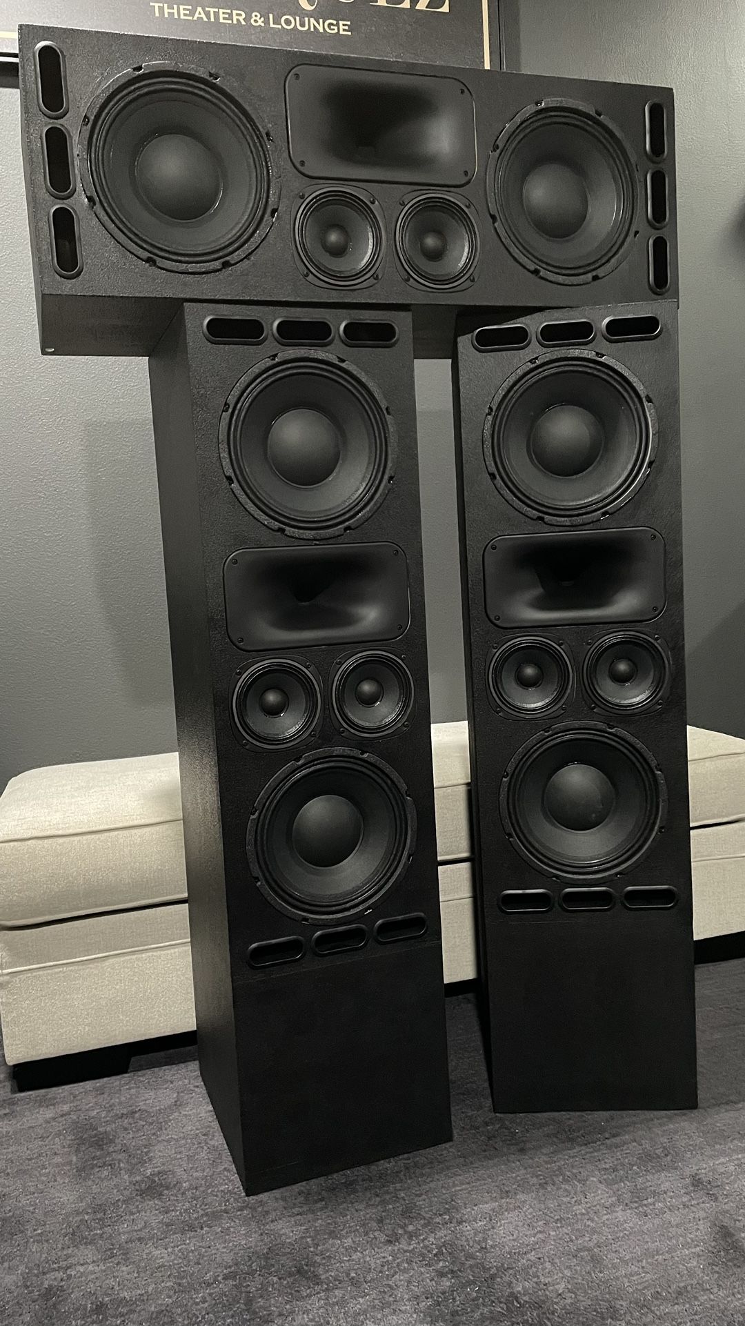 3 DIY sound Group 1099 LCR. HOME THEATER SPEAKERS