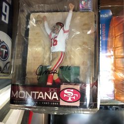 Joe Montana Sign Action Figure