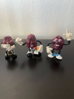 Vintage 1987 California Raisins  lot of 3