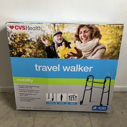 Travel Walker with front wheels