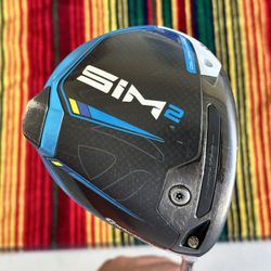 Taylormade Sim 2 10.5 Degree Golf Driver Ventus Black Velocore 6X Flex