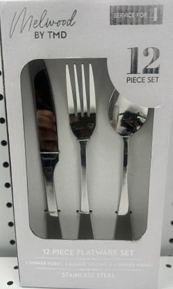 12 Piece Stainless Steel Silverware