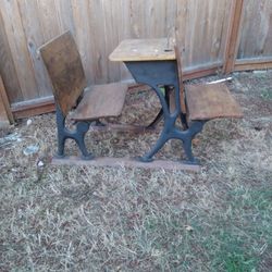 A.h. Andrews Company.chicago Vintage School Desk