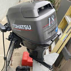 2001 18HP 4 Stroke Tohatsu outboard 