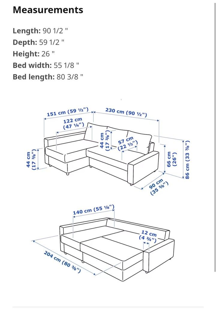 Friheten Couch W Storage Pull