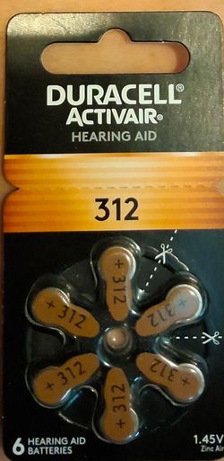 Wholesale Lot of 110 Packs Duracell Activair 312 Hearing Aid Batteries 660 Count  #543