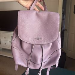 Purple Leather Coach Purse