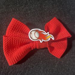 Baseball Hair Bow