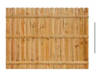 6ft by 8ft Cedar Fence Panels
