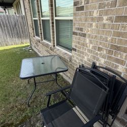 Patio Table With 4 Chairs 