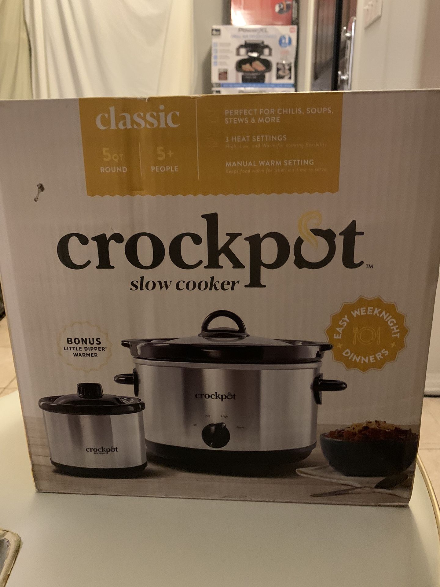 BRAND NEW CROCKPOT SLOW COOKER 5 Qt & MINI DEEPER WARMER