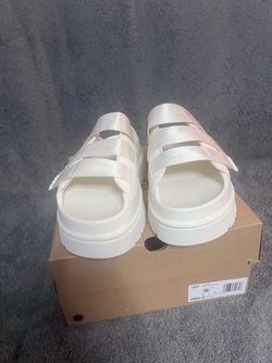 UGG White Platform Sandals Size 10