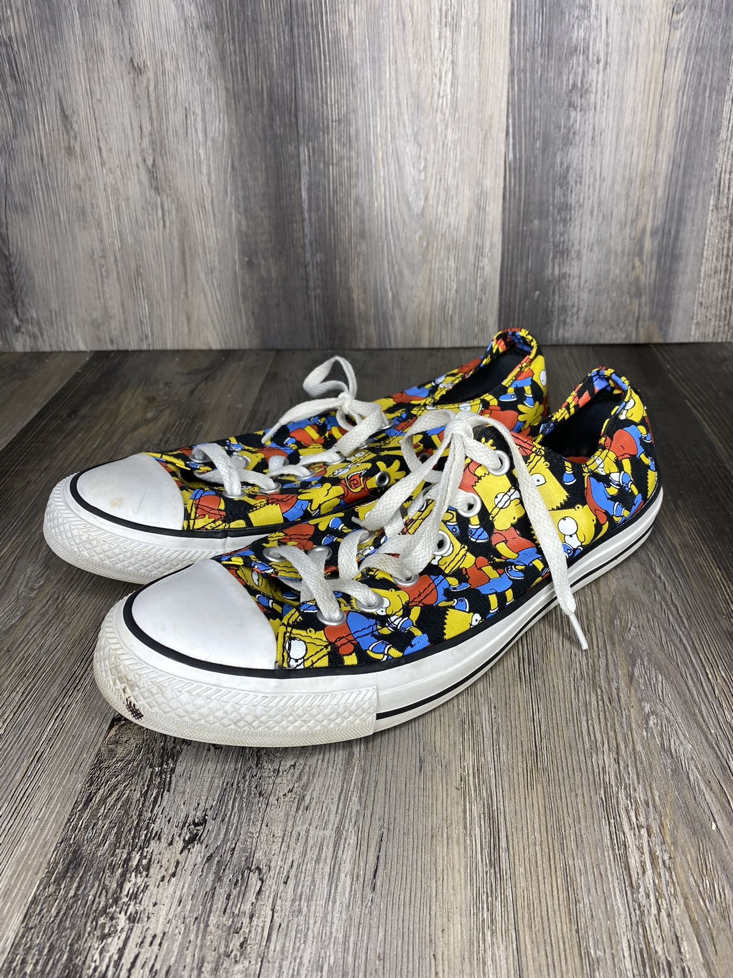 Converse x The Simpsons Bart Simpson Chuck Taylor Low OX Sz Mens 8 Women’s 10