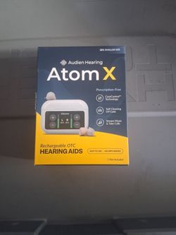 Atom x audience hearing rechargeable otc hearing aids