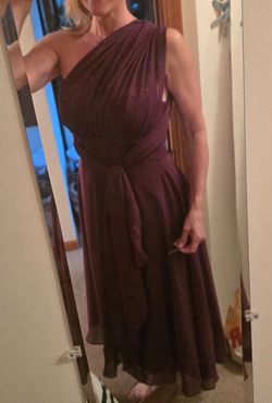 Formal Plum color convertible strap dress
