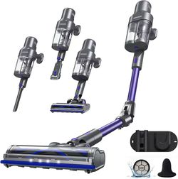 Wireless Vacuum Cleaner 650W/45KPA/60Min Autonomy, Wireless Mop Vacuum Cleaner for Home, Rechargeable Cordless Vacuum Cleaner for Pet Hair/Carpet/Floo