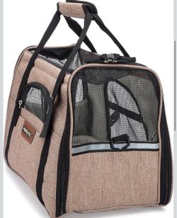 Like new Pets TSA Airline Approved Travel Pet Carrier with Mesh Top, Soft Mat and Sides | Tote Bag for Dogs, Cats, bunny and more