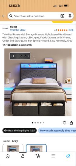 Almost New Twin size Bed frame