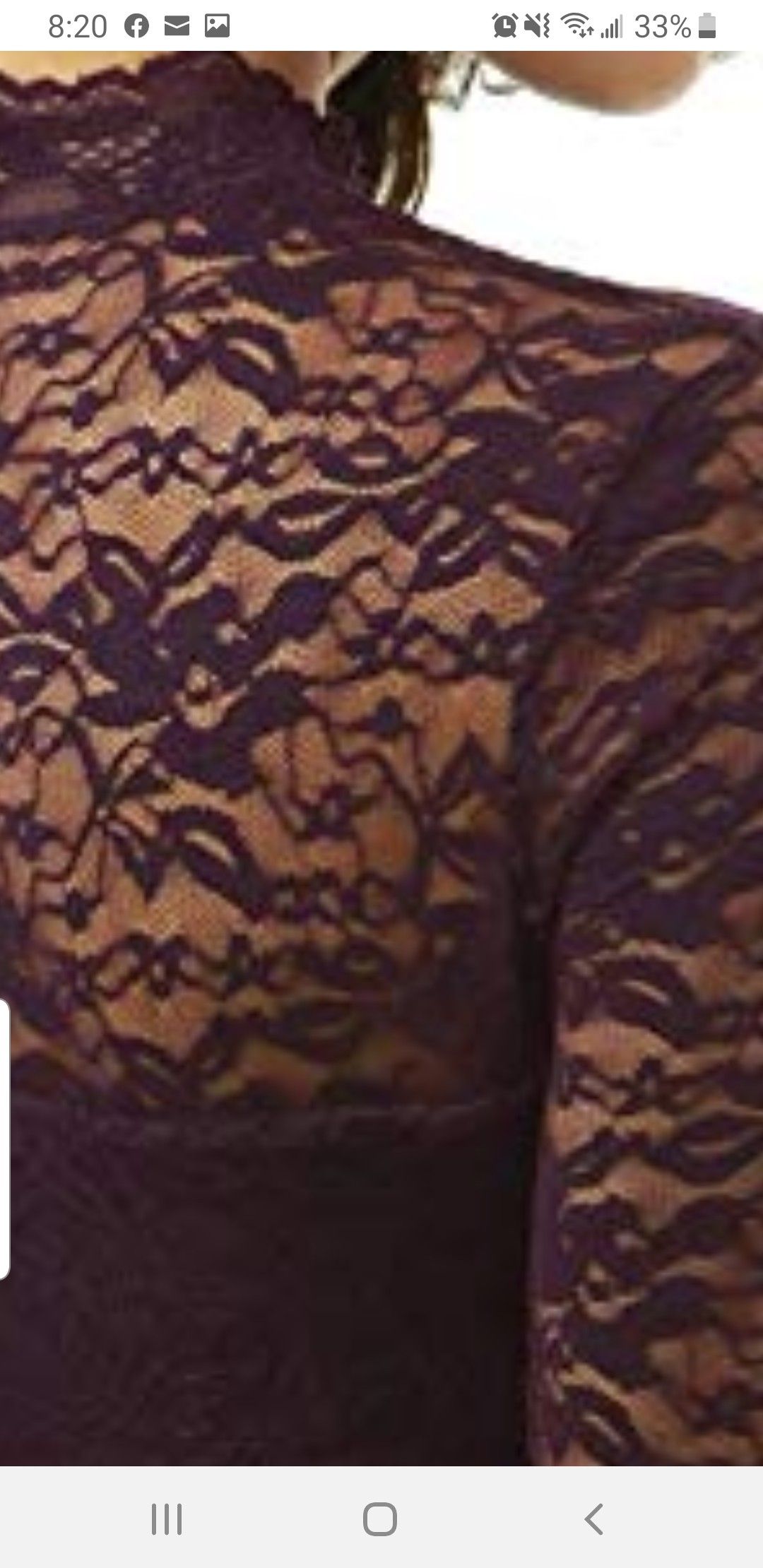 New sexy lace shirts fits M and L