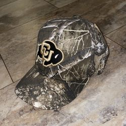 Colorado Buffaloes Tan Terry Realtree 59FIFTY Fitted Hat Size 7 1/8