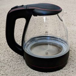 Ovente 1.5L glass body fast boiling electric kettle water boiler with a 360° rotary base